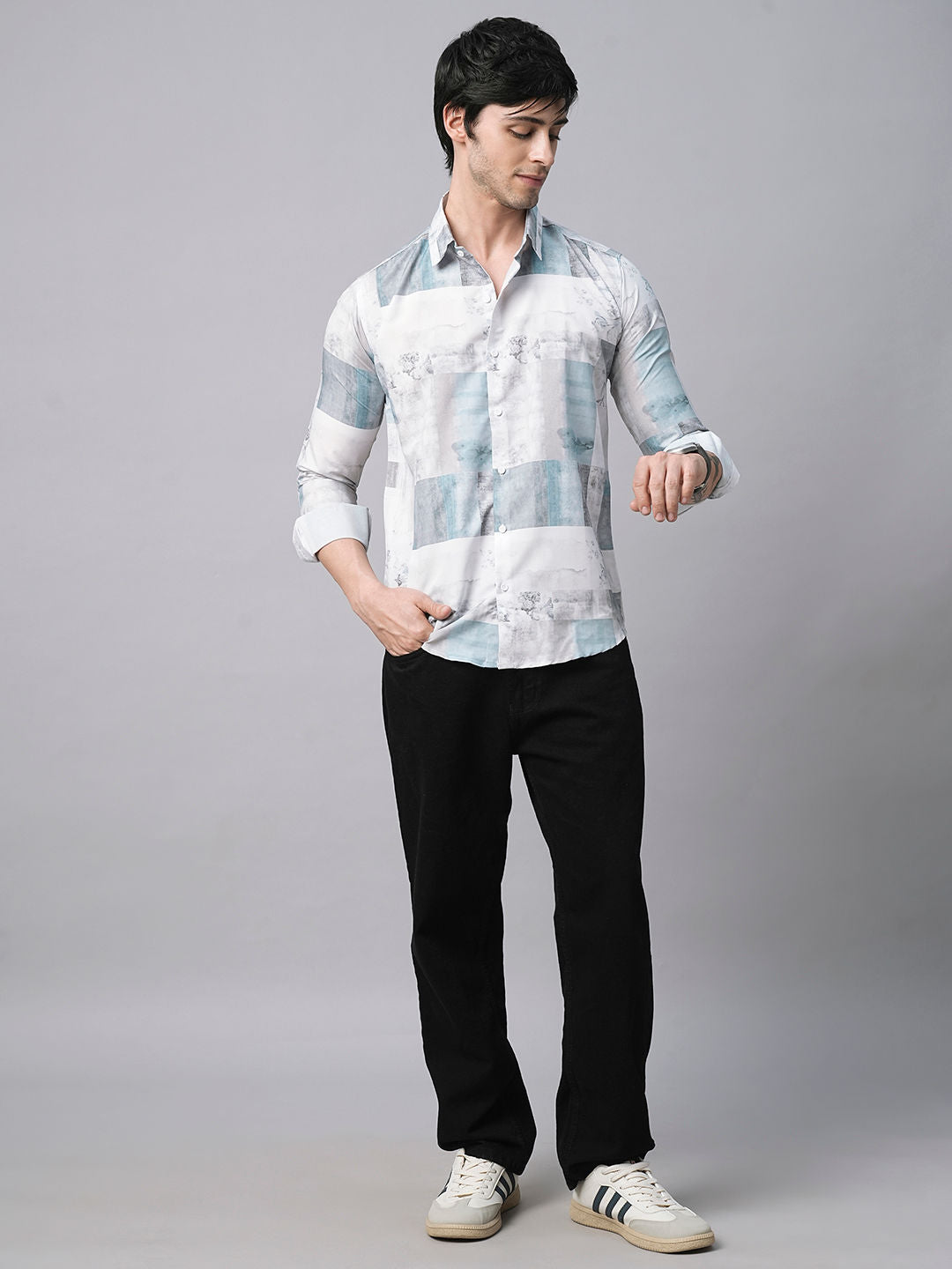Denain Abstract Printed Shirts for Men