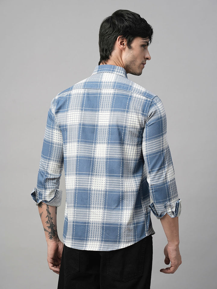 Amalfi Checked Double Pocket Shirt for Men