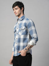 Amalfi Checked Double Pocket Shirt for Men 4