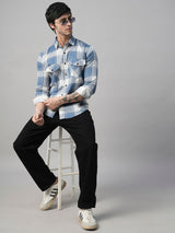 Amalfi Checked Double Pocket Shirt for Men 6