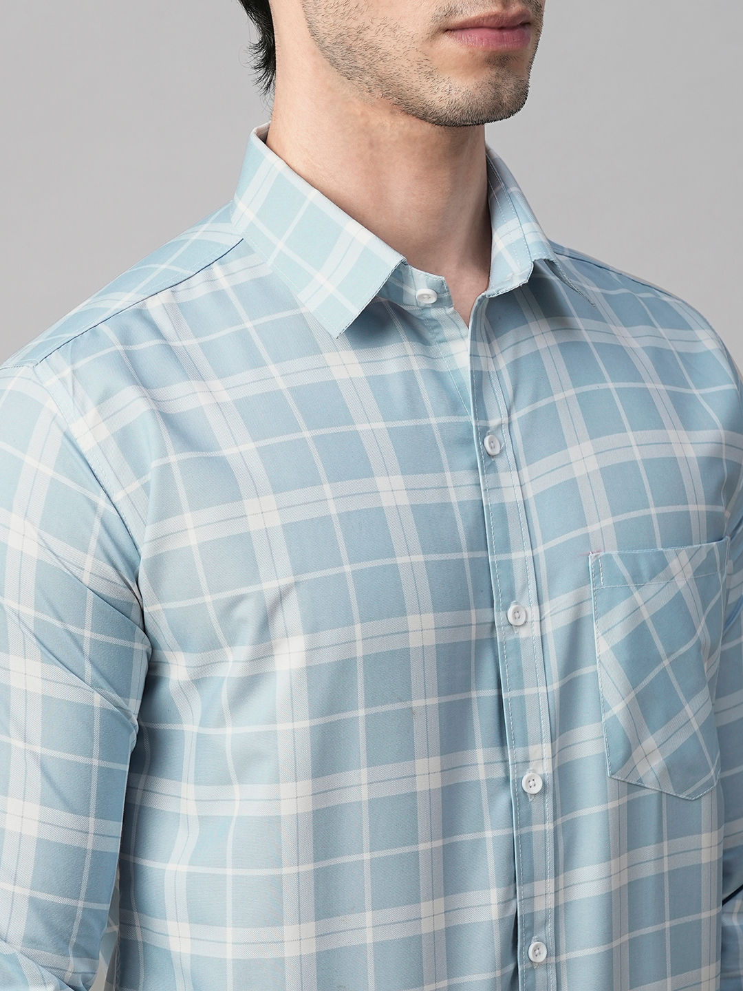Light Cotton Checked Shirt for Men