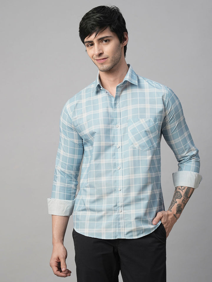 Light Checked Men's Shirt