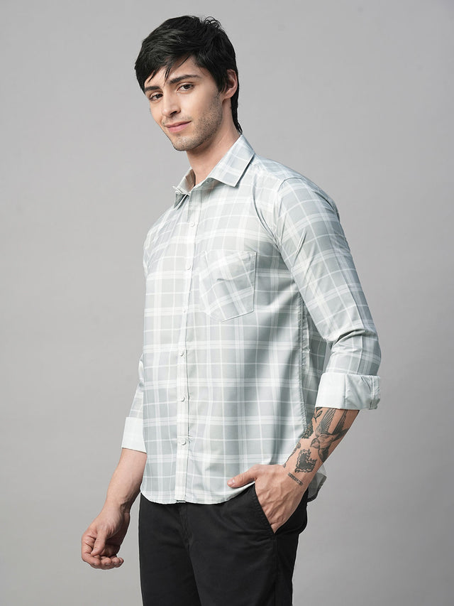 Capture Cotton Checked Shirt for Men