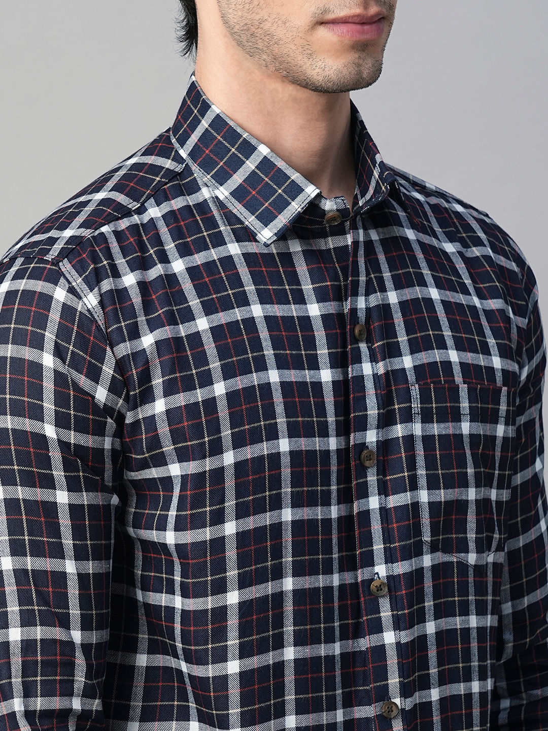 Bunker Cotton Checked Shirt for Men