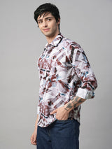 Arezzo Abstract Printed Shirts for Men 4