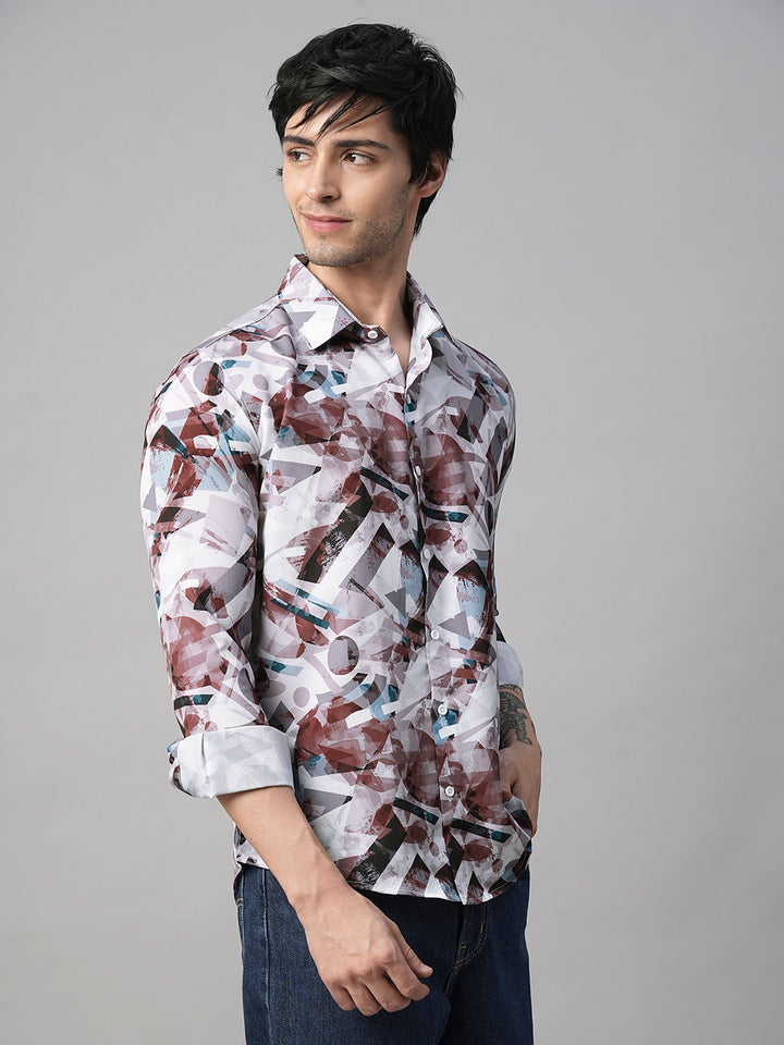 Arezzo Abstract Printed Shirts for Men