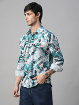 Monza Abstract Printed Shirts for Men 4