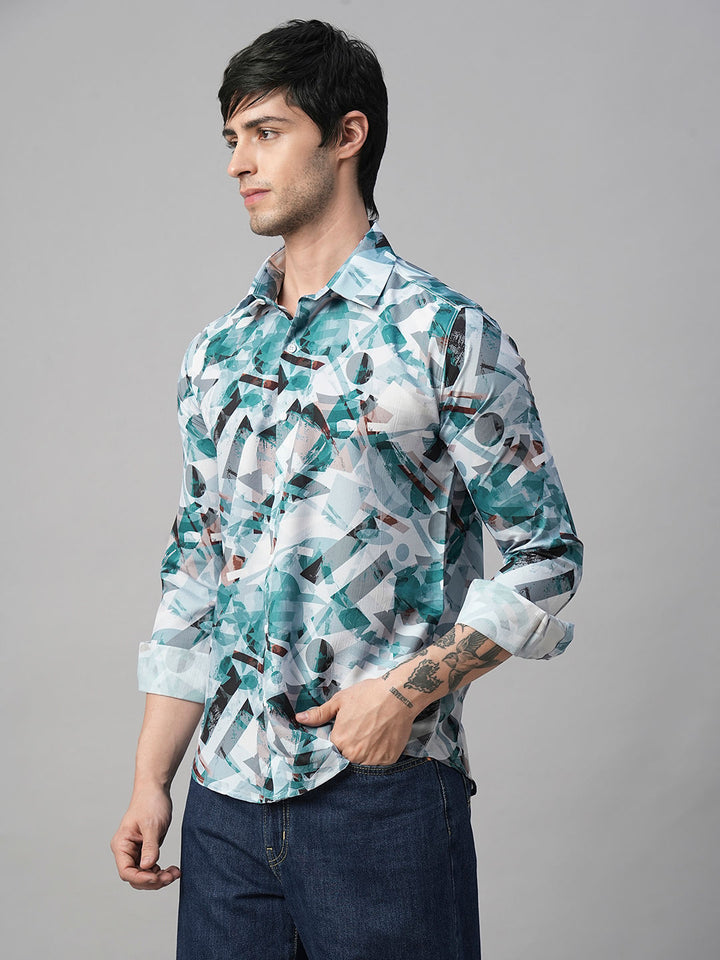 Monza Abstract Printed Shirts for Men