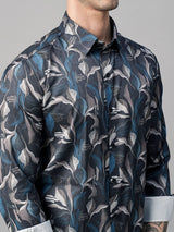 Cahors Abstract Printed Shirts for Men 4