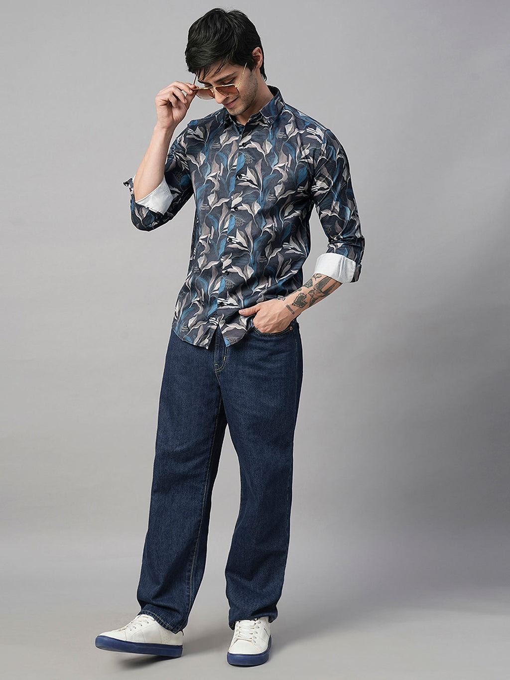 Cahors Abstract Printed Shirts for Men