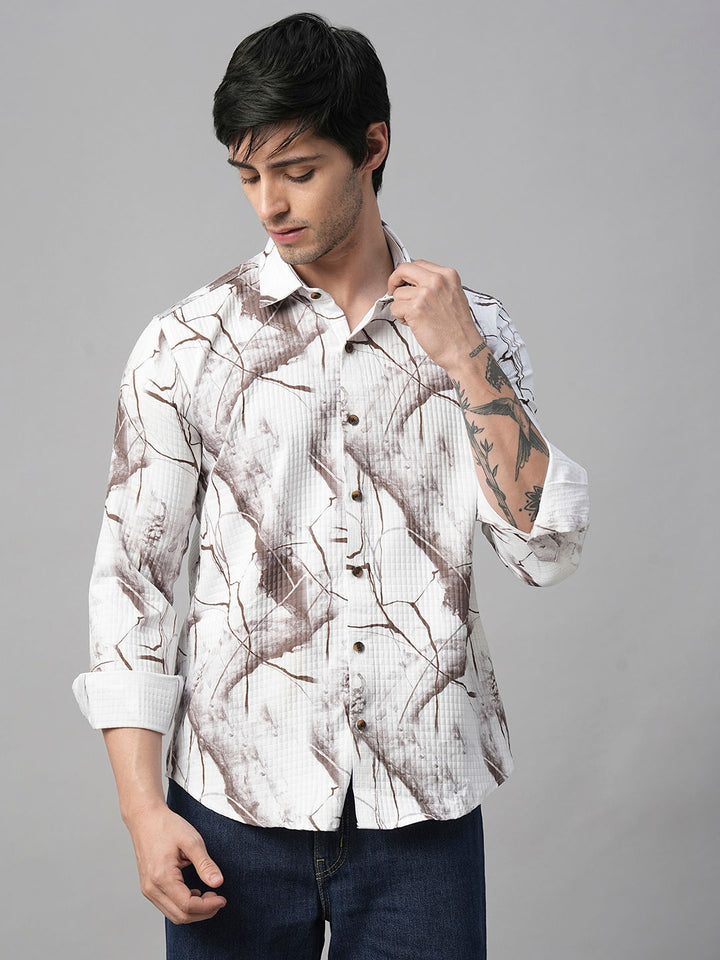 Croix Abstract Printed Shirts for Men