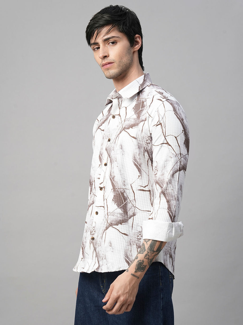 Croix Abstract Printed Shirts for Men