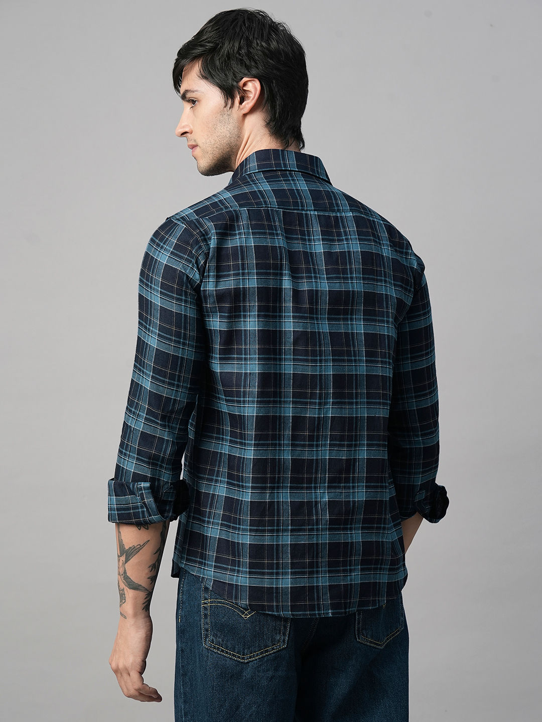 Jackim Cotton Checked Shirt for Men
