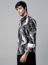 Menton Abstract Printed Shirts for Men 4