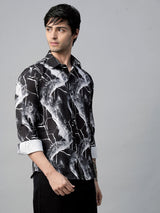 Menton Abstract Printed Shirts for Men 5