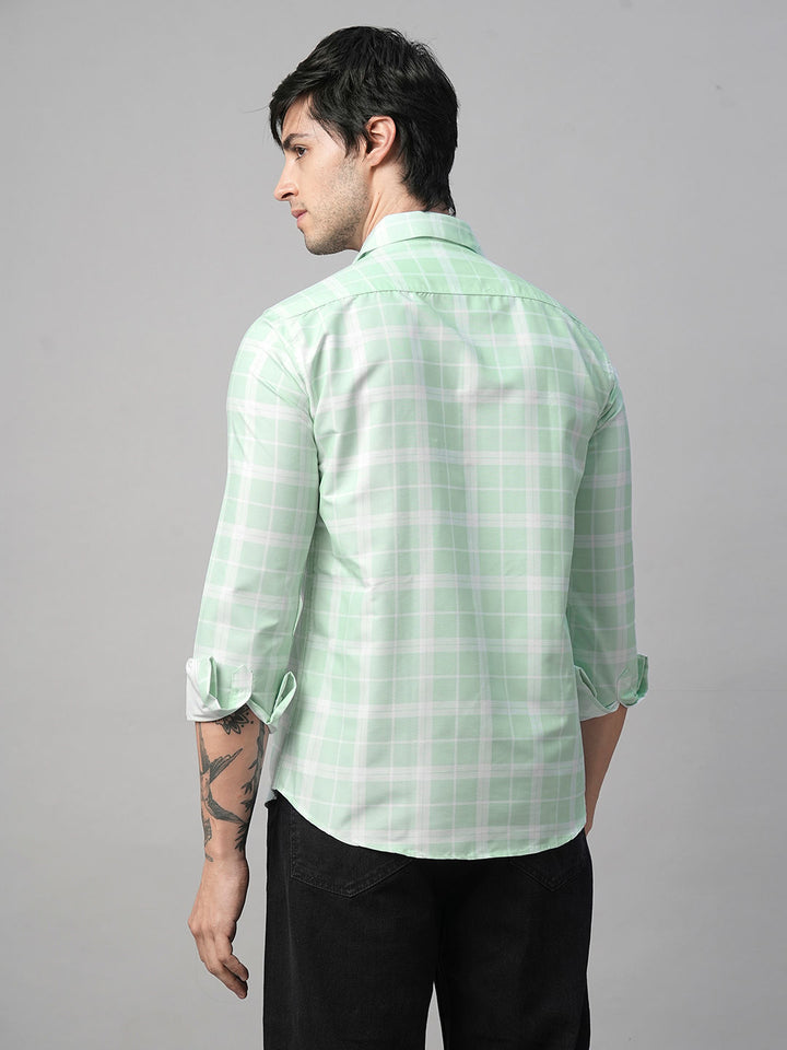 Mediterranean Checked Men's Shirt