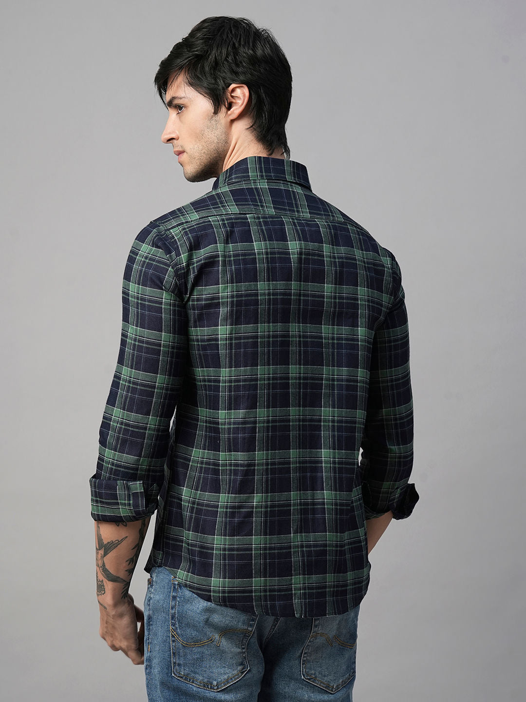 Mason Checked Cotton Shirt for Men