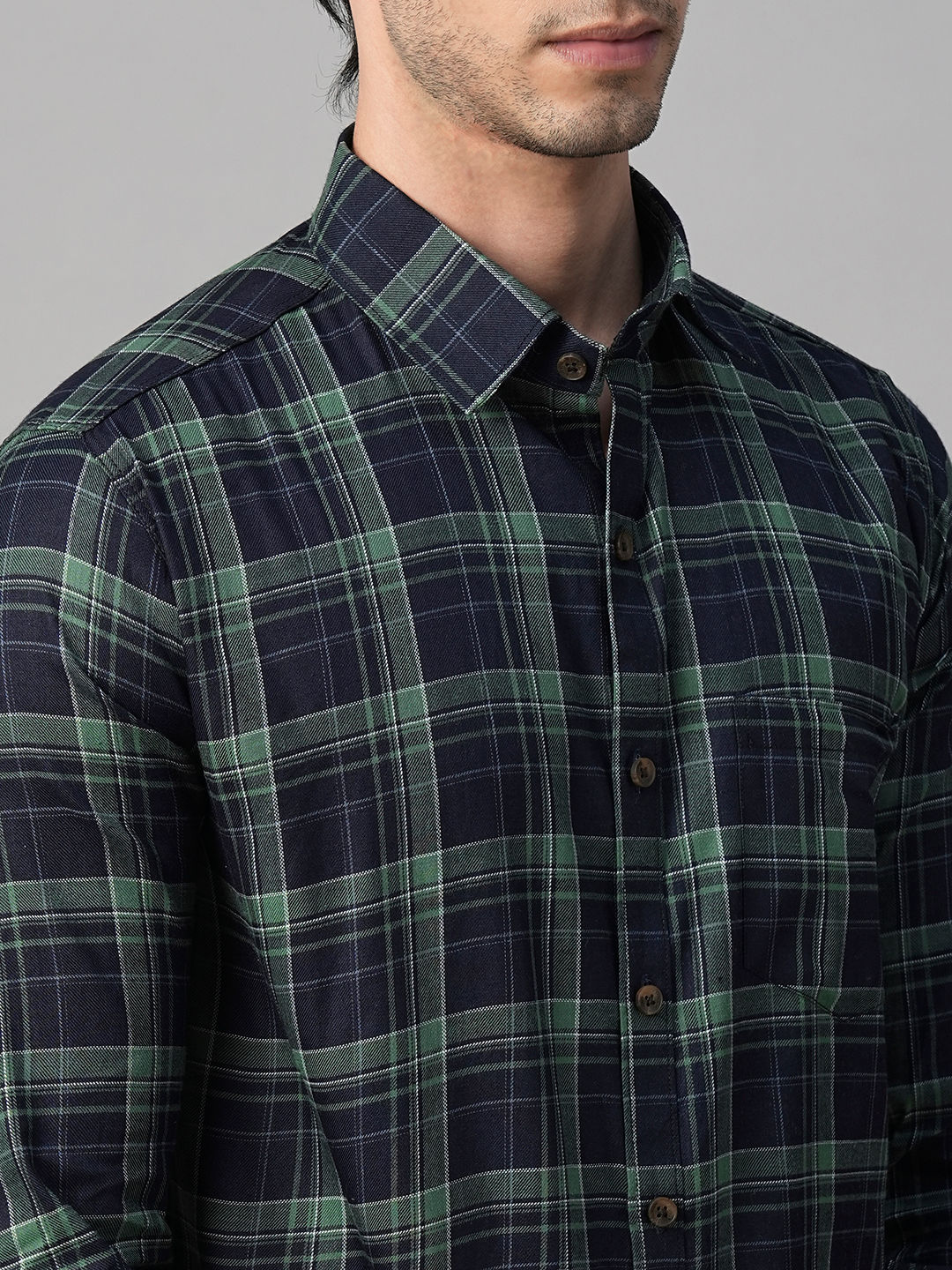 Mason Checked Cotton Shirt for Men