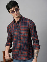 Marked Checked Men's Shirt 1