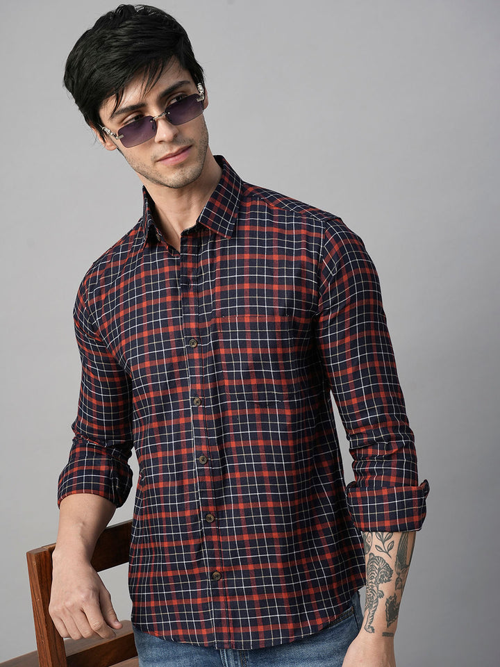 Marked Checked Men's Shirt