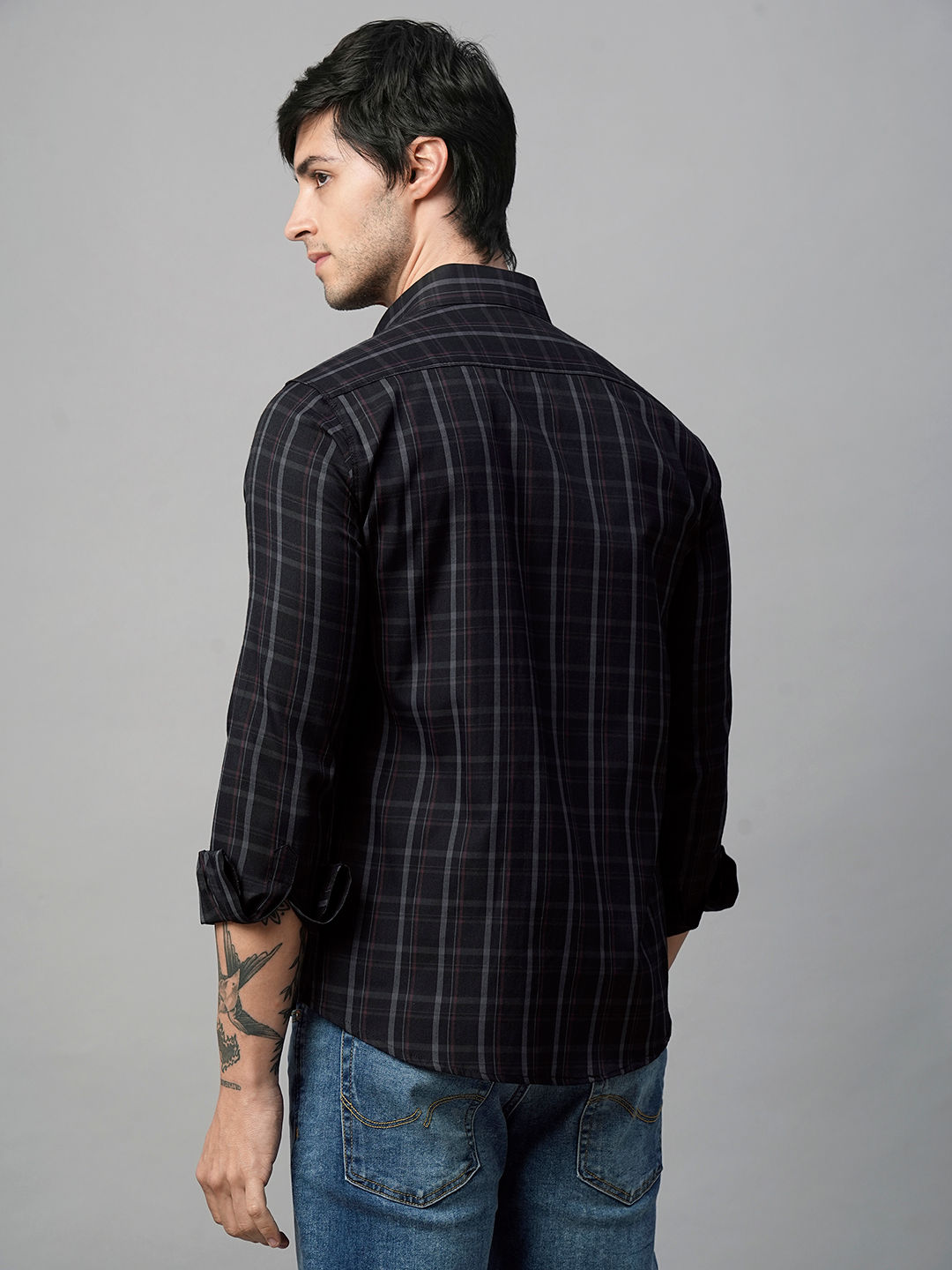 Truto Checked Cotton Shirt for Men