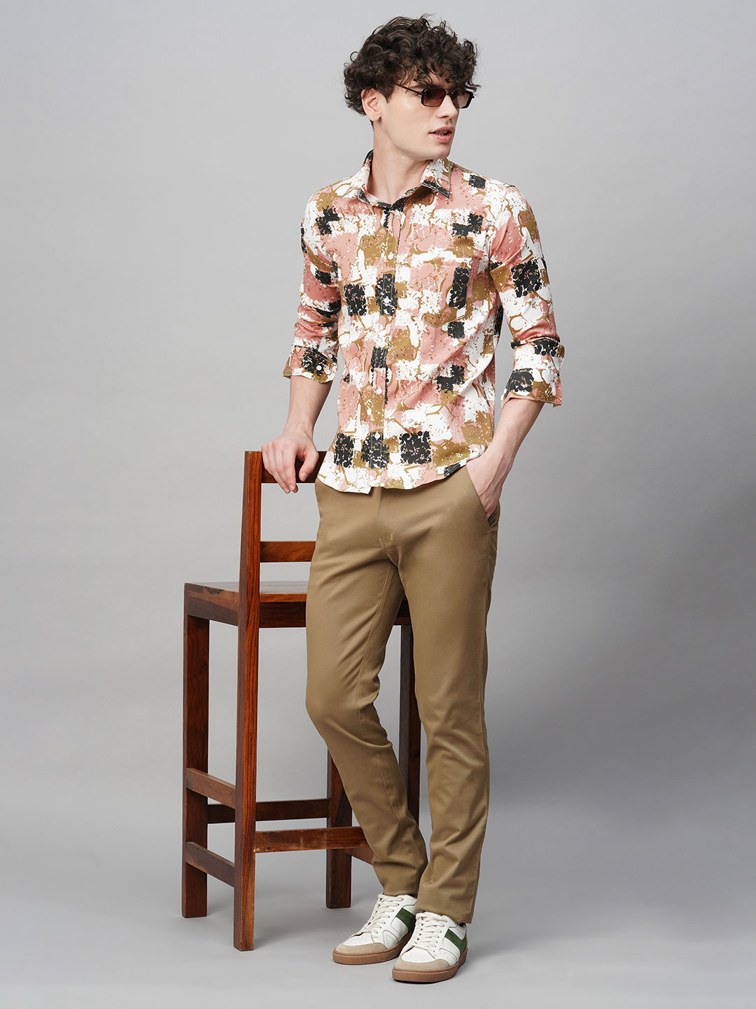 Bold Cotton Blend Printed Shirt for Men