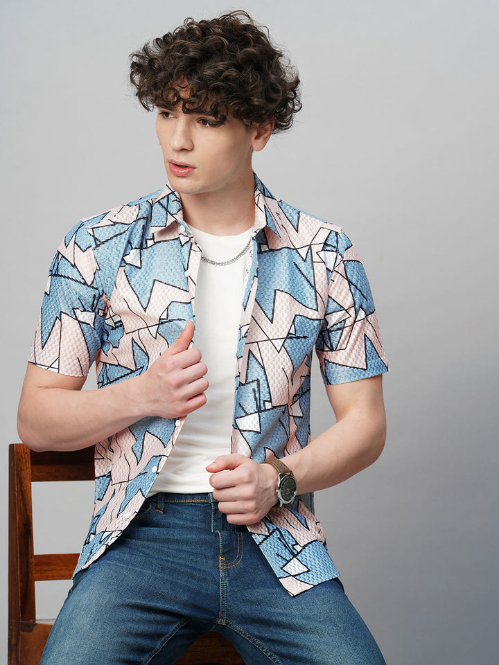 Laidback Printed Half Sleeves Men's Shirt