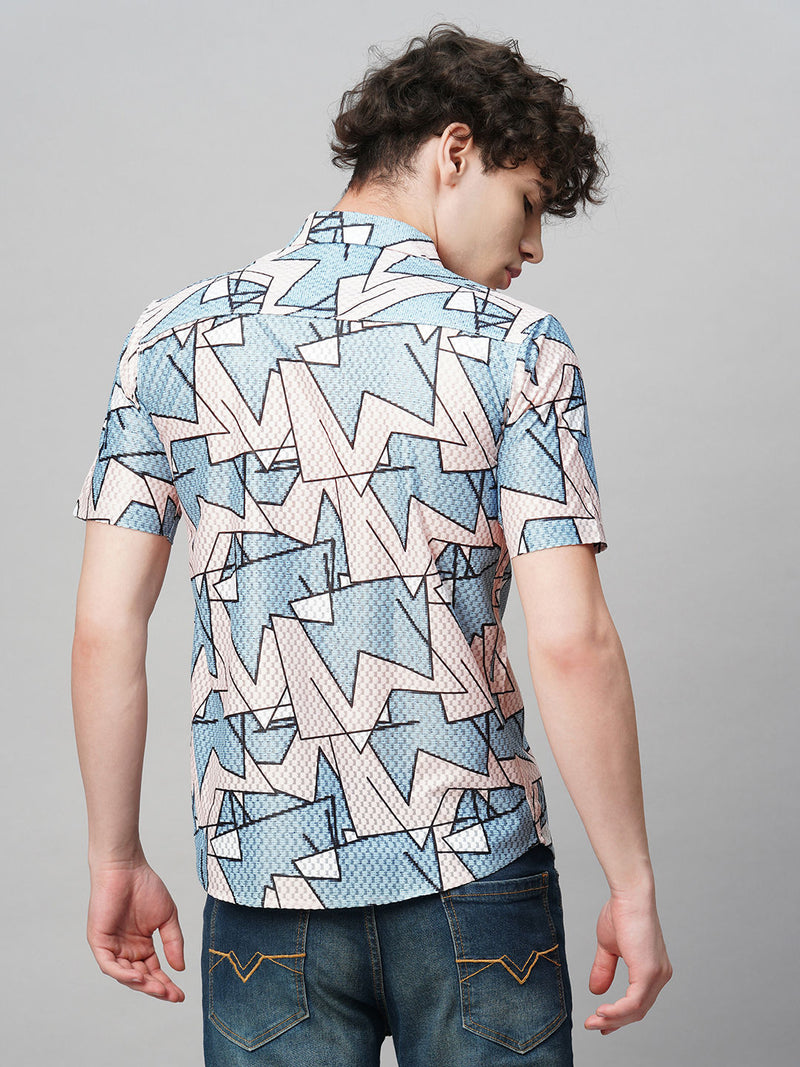 Laidback Printed Half Sleeves Men's Shirt 9