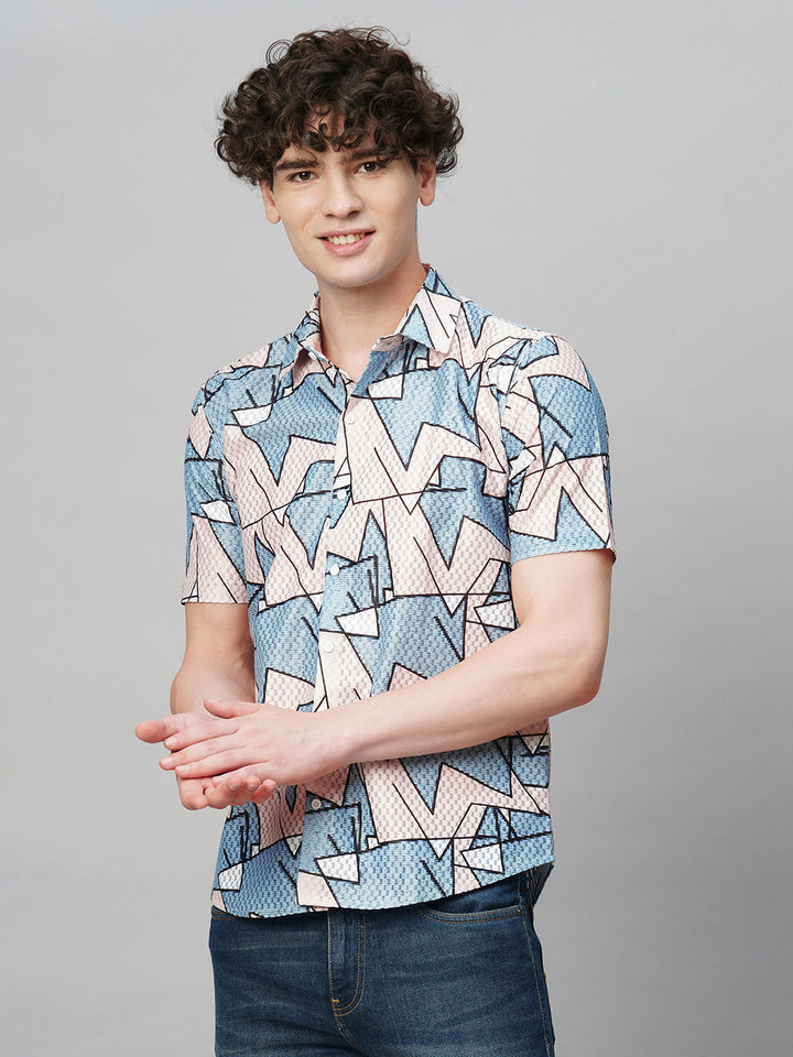 Laidback Printed Half Sleeves Men's Shirt