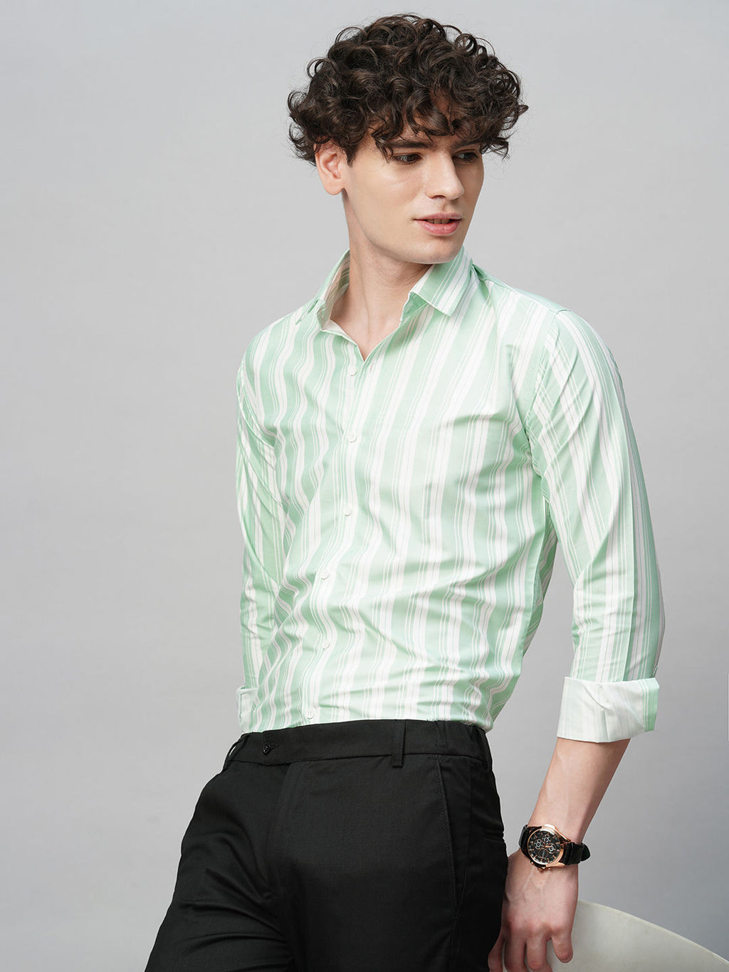 Adventurous Striped Men's Shirt