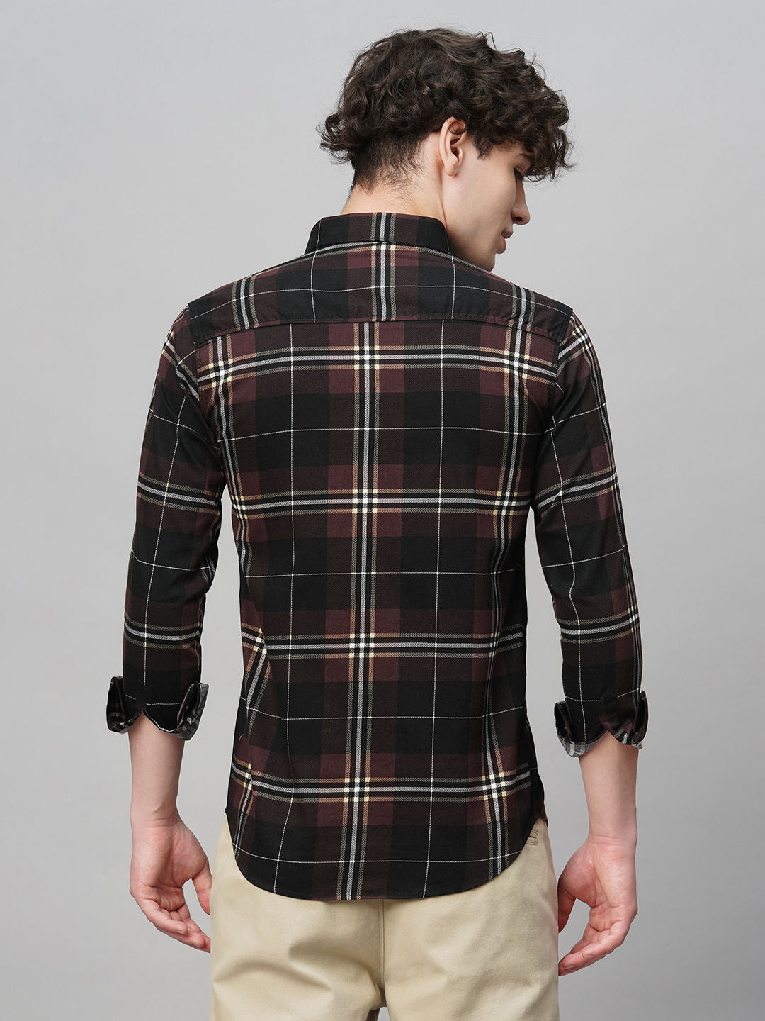 Urban Checked Cotton Shirt for Men - TB_483