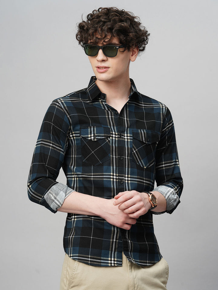 Contemporary Checked Shirts for Men