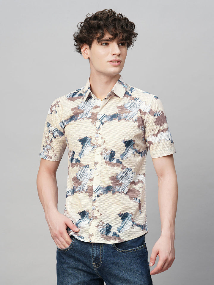 Breezy Printed Half Sleeves Men's Shirt