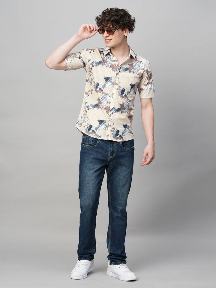 Breezy Printed Half Sleeves Men's Shirt