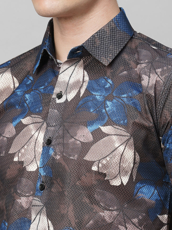 Iconic Printed Half Sleeves Men's Shirt