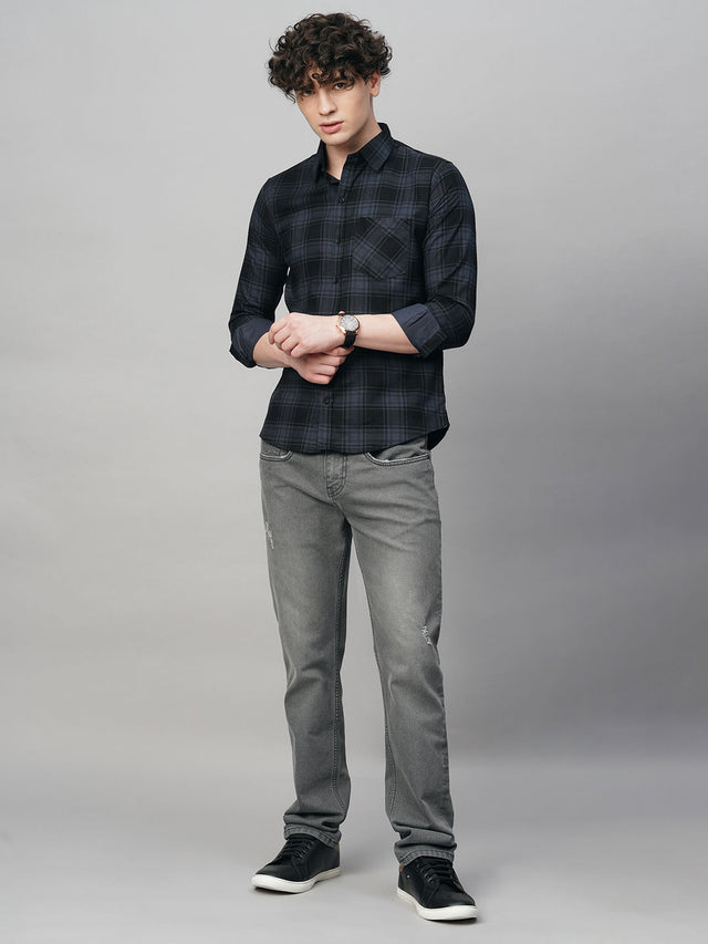 Intrepid Cotton Checked Shirt for Men