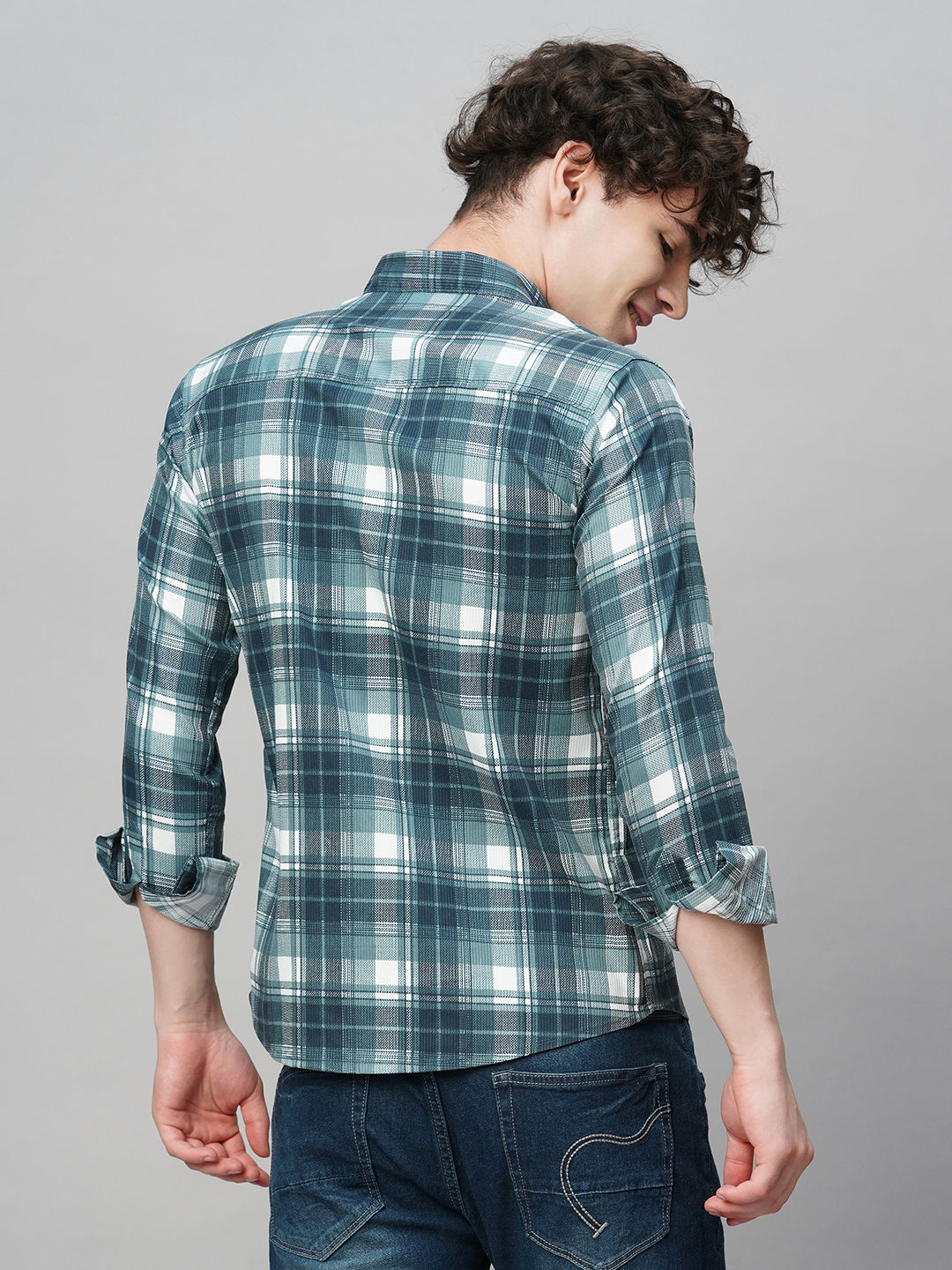 Versatile Checked Cotton Shirt for Men - TB_461