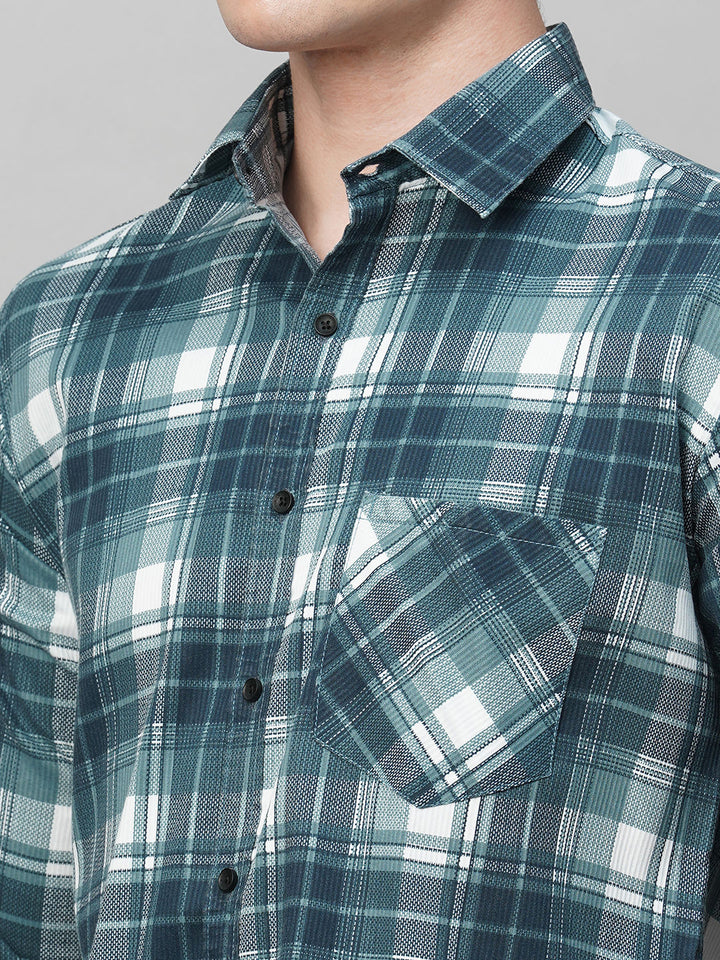 Versatile Checked Men's Shirt