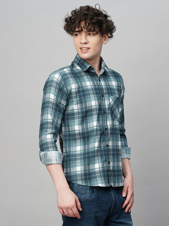 Versatile Checked Men's Shirt