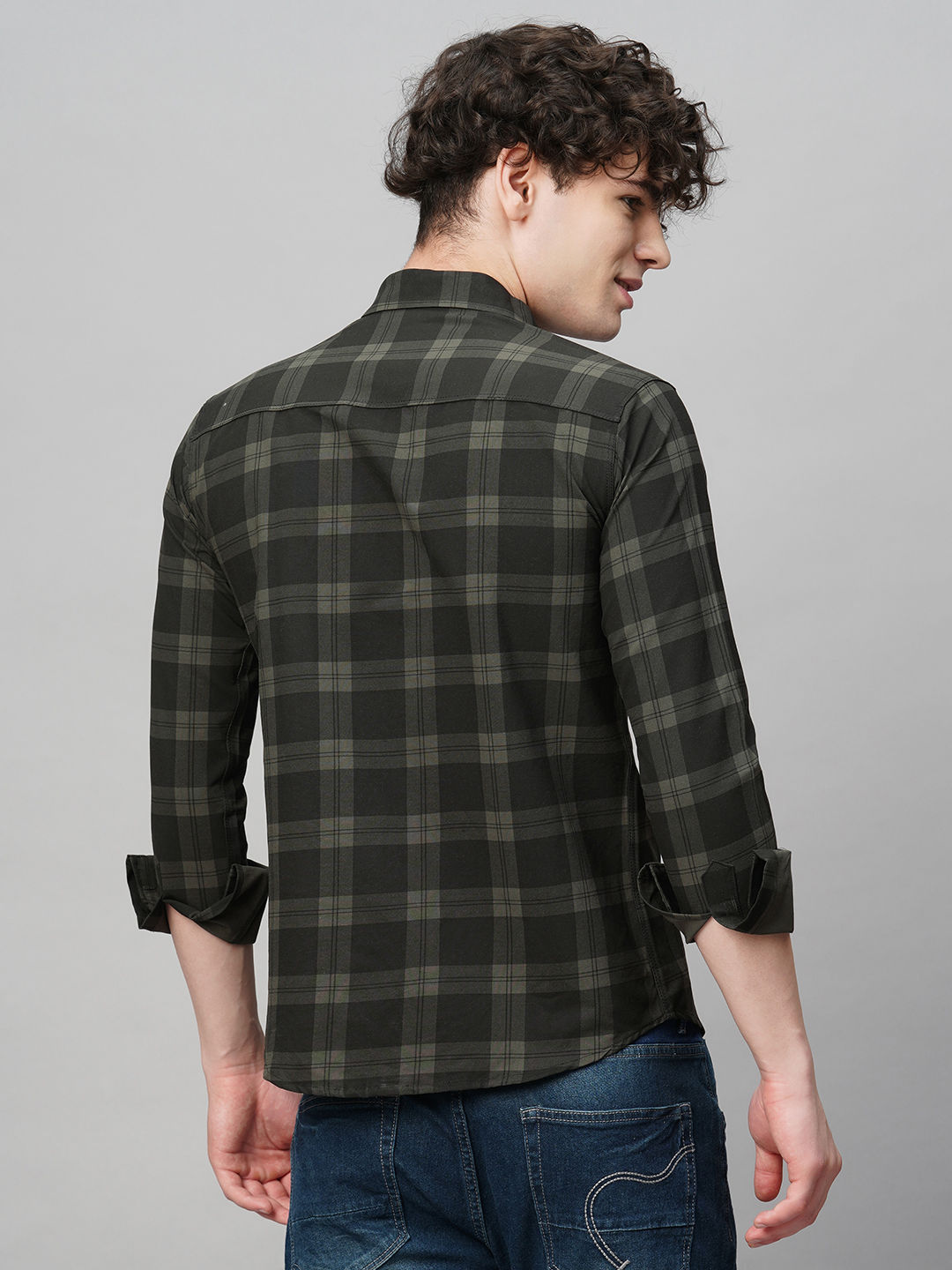 Dapper Cotton Checked Shirt for Men