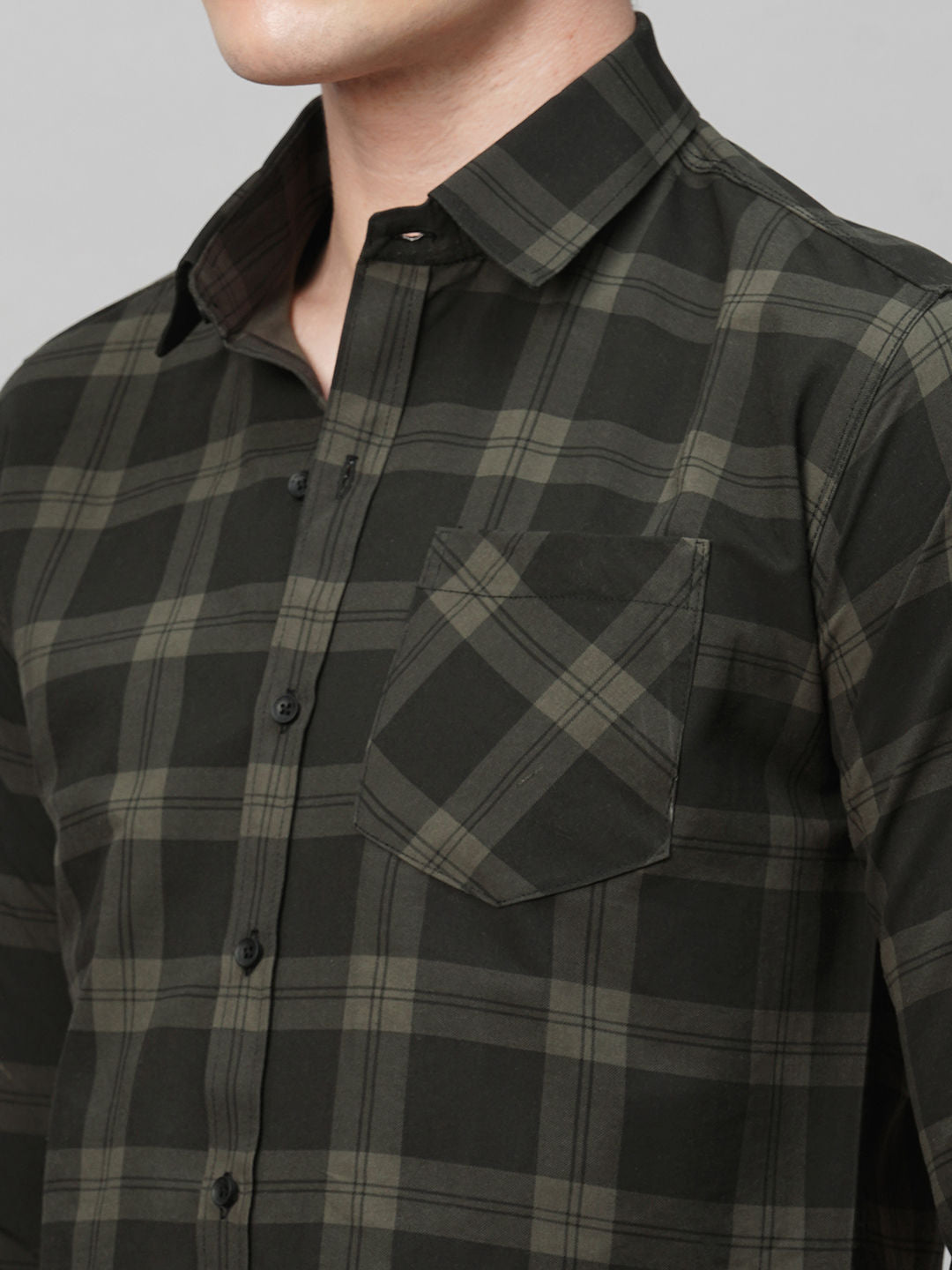 Dapper Cotton Checked Shirt for Men