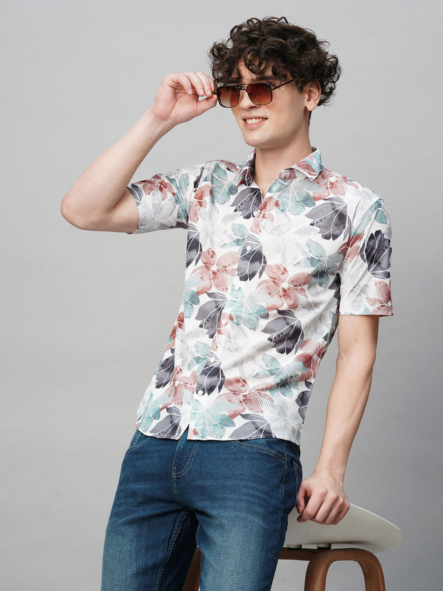 Debonair Printed Half Sleeves Men's Shirt — TryBuy®