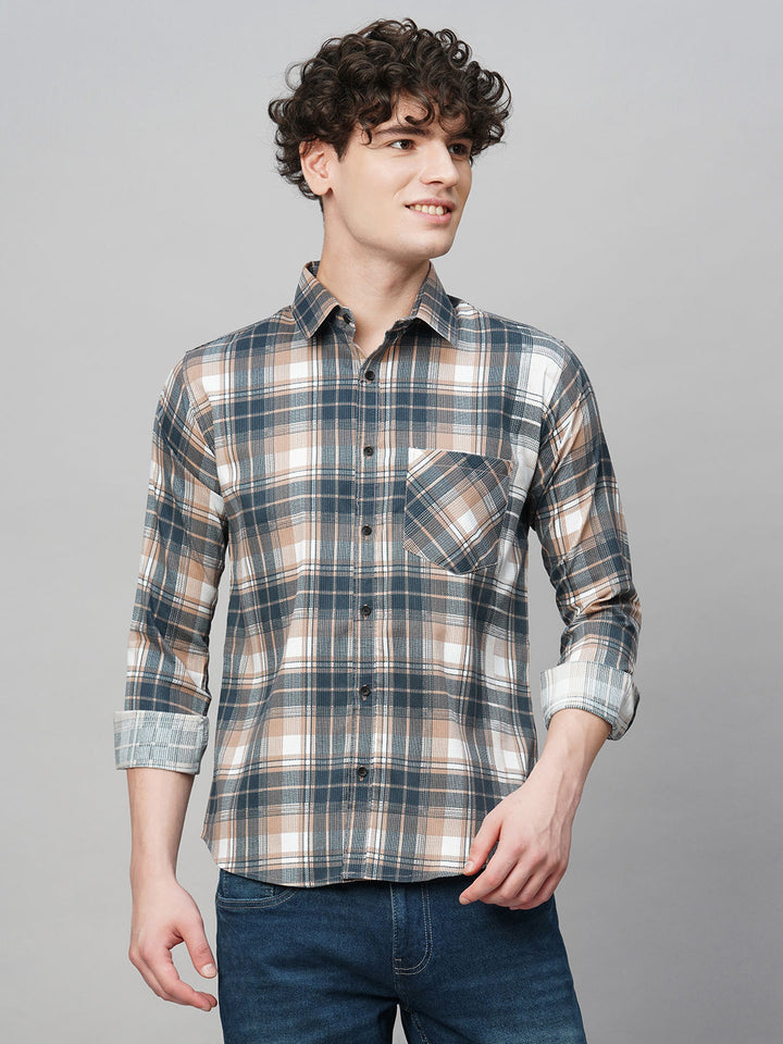 Elegant Checked Men's Shirt