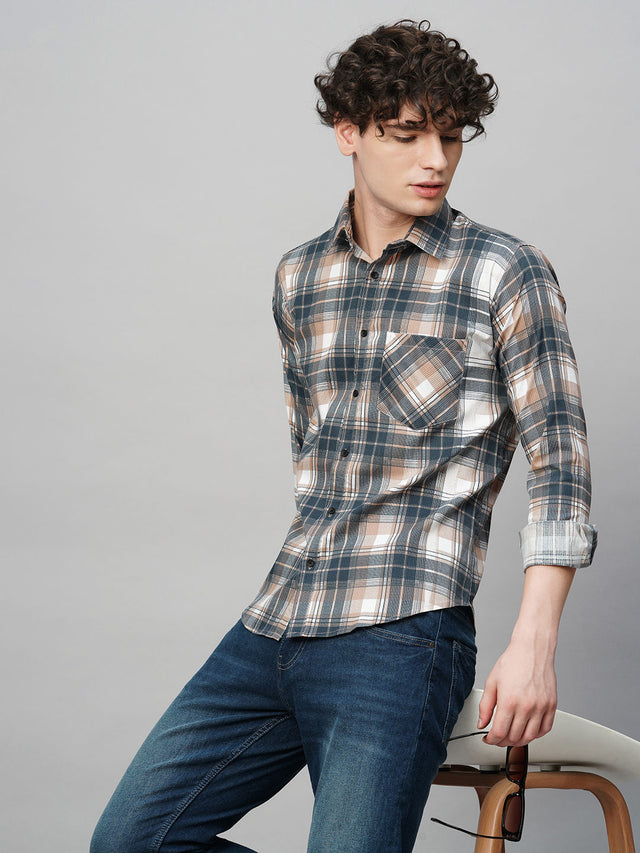 Elegant Checked Men's Shirt — TryBuy®