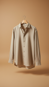 Pale Oat premium hemp shirt 1