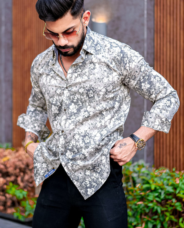 VOZIA Spire Floral Printed Shirt — TryBuy®