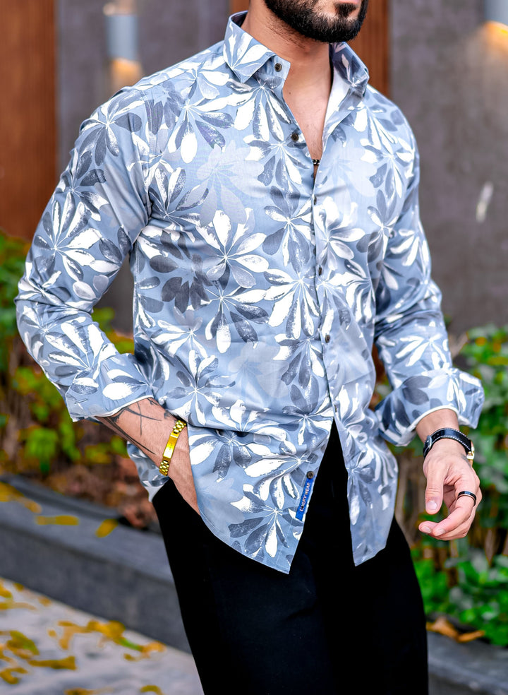 VOZIA Nord Floral Printed Shirt