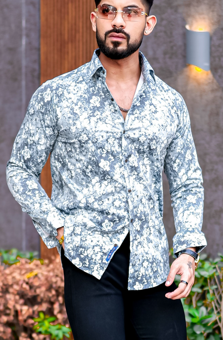 VOZIA Uzek Floral Printed Shirt