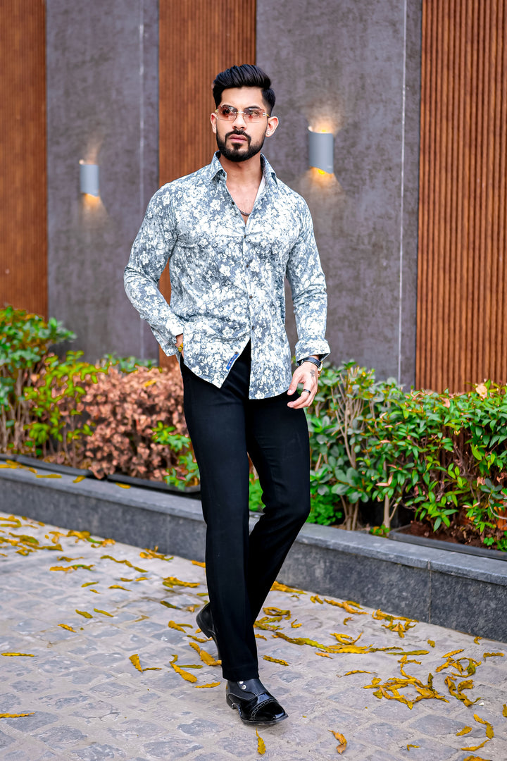 VOZIA Uzek Floral Printed Shirt