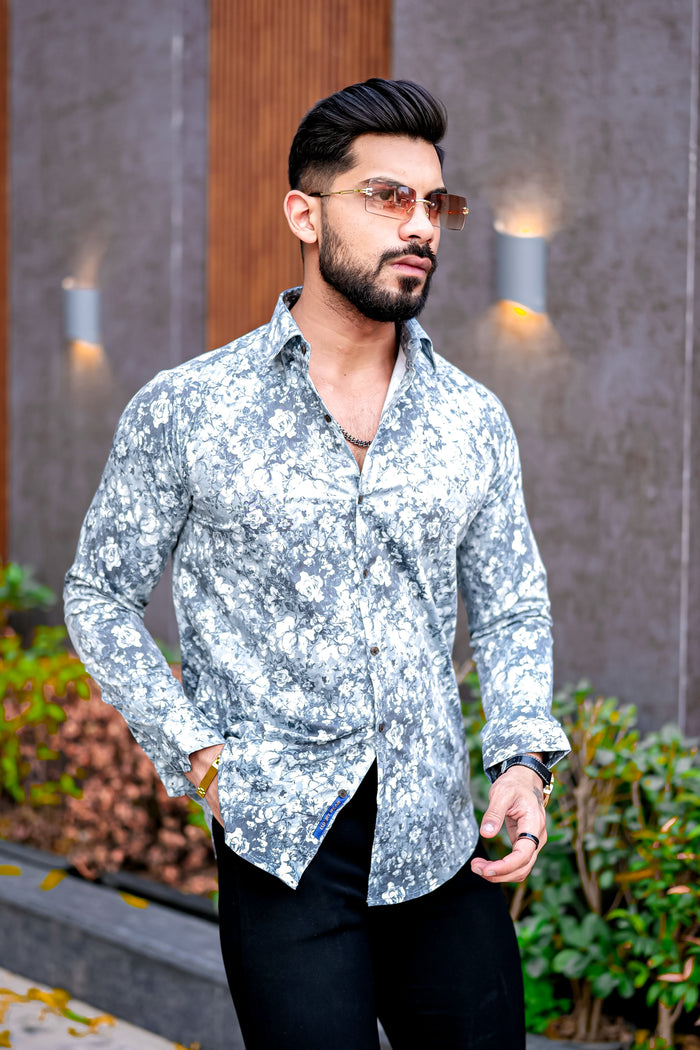 VOZIA Uzek Floral Printed Shirt for Men 2